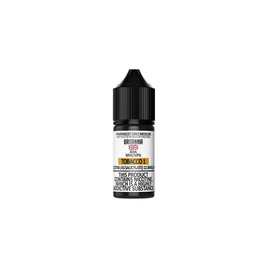 BRITANNIA TOBACCO 1 NICOTINE SALTS (30ML BOTTLE)