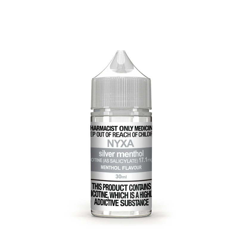 VAPURE (NYXA) SILVER MENTHOL NICOTINE SALTS (SWEET MENTHOL) (30ML BOTTLE)