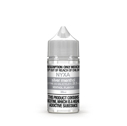 VAPURE (NYXA) SILVER MENTHOL NICOTINE SALTS (SWEET MENTHOL) (30ML BOTTLE)