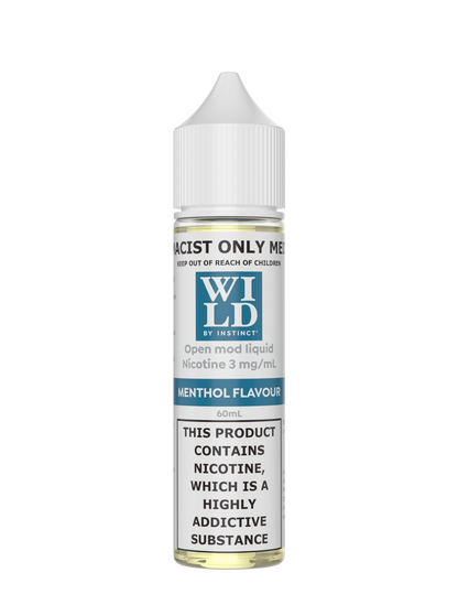 WILD BY INSTINCT MENTHOL FREEBASE (60ML BOTTLE)