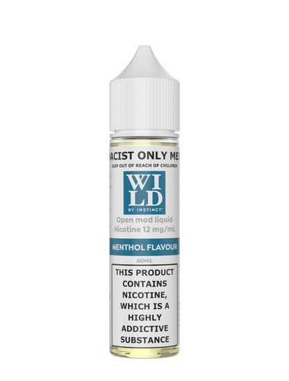 WILD BY INSTINCT MENTHOL FREEBASE (60ML BOTTLE)