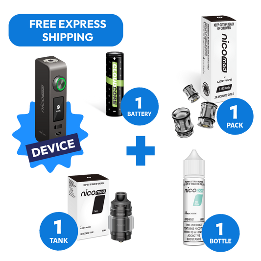 NICOMOD KIT & 1 NICOPOD FREEBASE BOTTLE