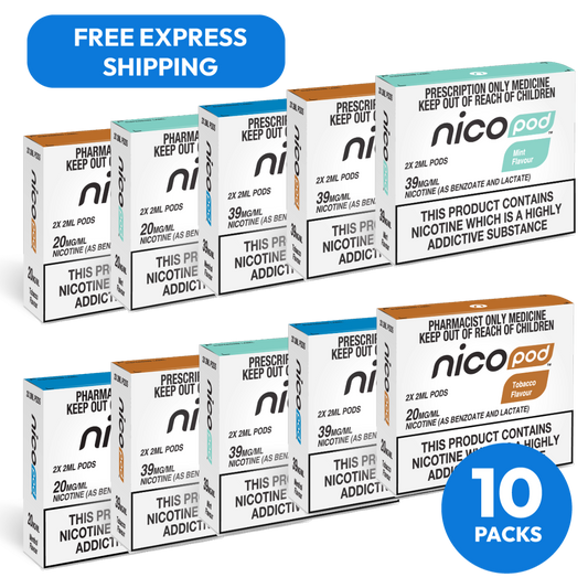 NICOPOD® 10 PACK PREFILLED PODS  (20 PODS IN TOTAL)