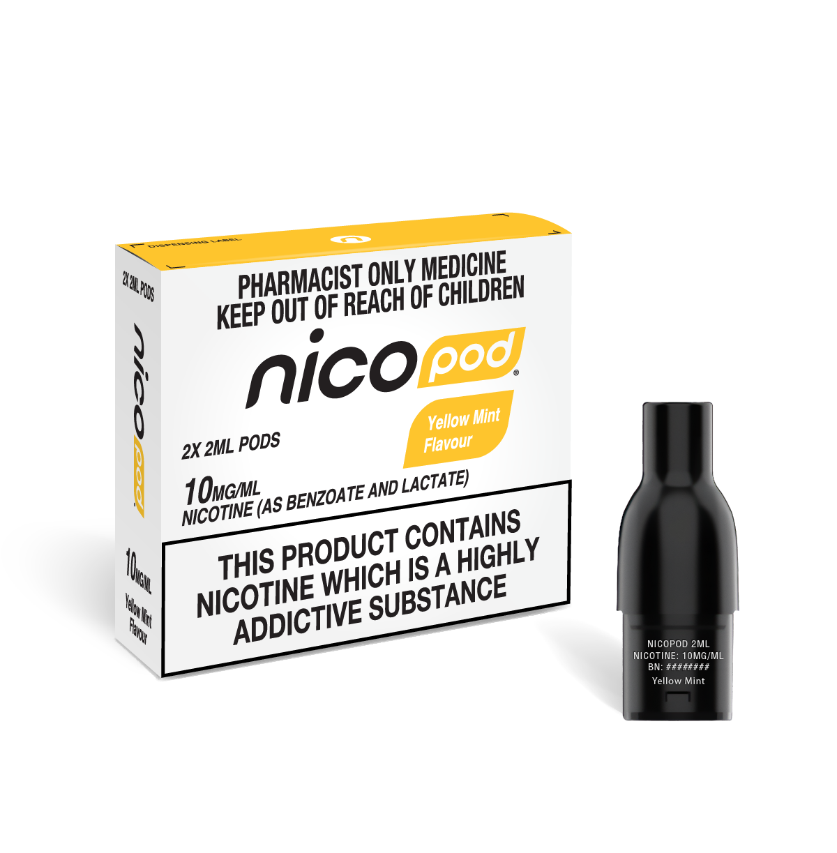 NICOPOD® YELLOW MINT POD (2 x 2ML)