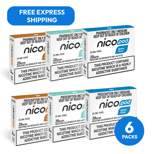 NICOPOD® 6 PACK PRE-FILLED PODS  (12 PODS IN TOTAL)
