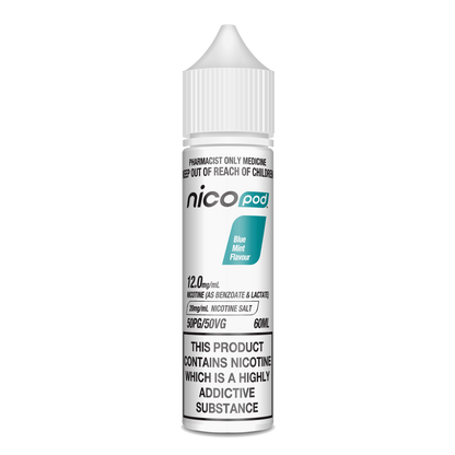 NICOPOD BLUE MINT NICOTINE SALTS (60ML BOTTLE)