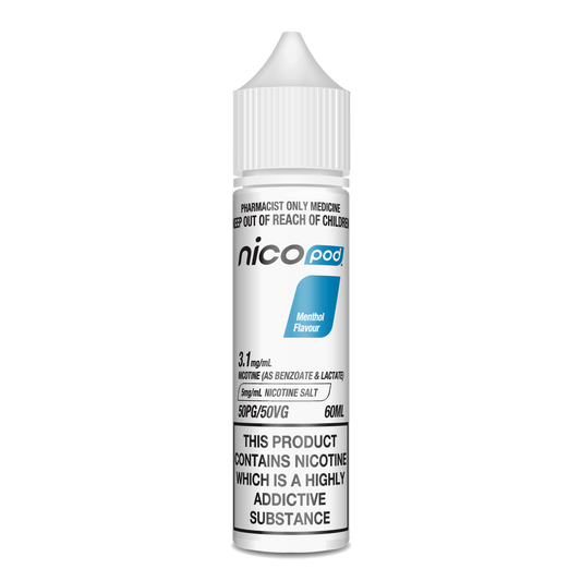 NICOPOD MENTHOL NICOTINE SALTS (60ML BOTTLE)