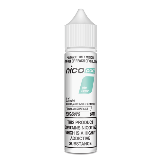 NICOPOD MINT NICOTINE SALTS (60ML BOTTLE)