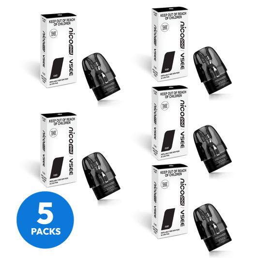 NICOPOD® x VSEE NOW 5 PACK REFILLABLE PODS STARTER PACK