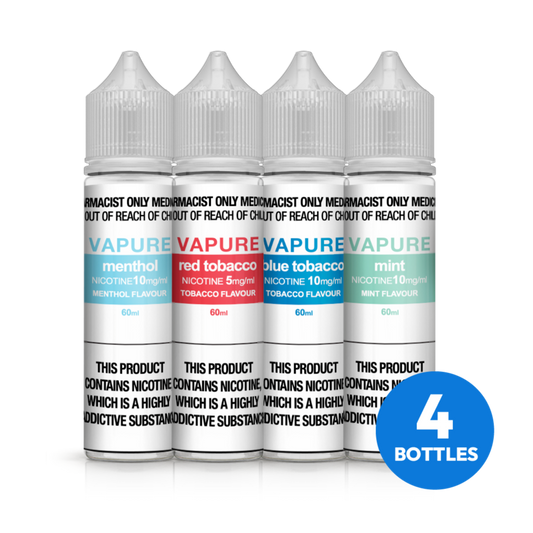VAPURE (NYXA) FREEBASE PACK (4 BOTTLES)