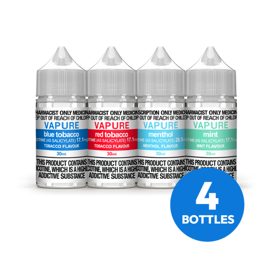 VAPURE (NYXA) NICOTINE SALTS PACK (4 BOTTLES)